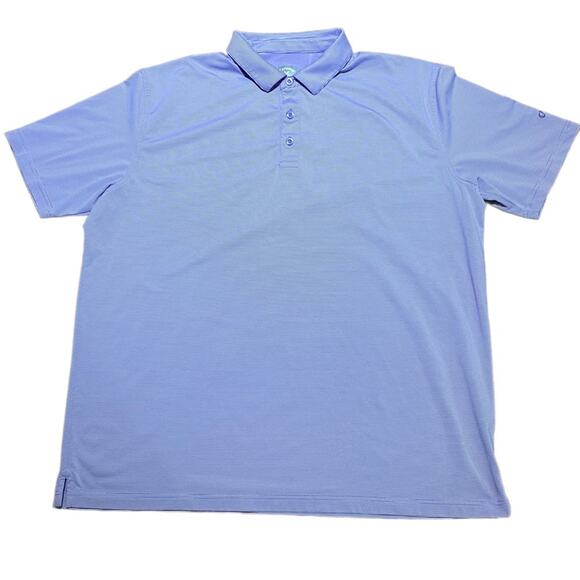 Callaway Mens XXL Purple and White Short Sleeve Polo Style Shirt - Picture 1 of 8